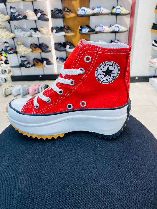 Platform Bilekli Kanvas Spor Ayakkabı