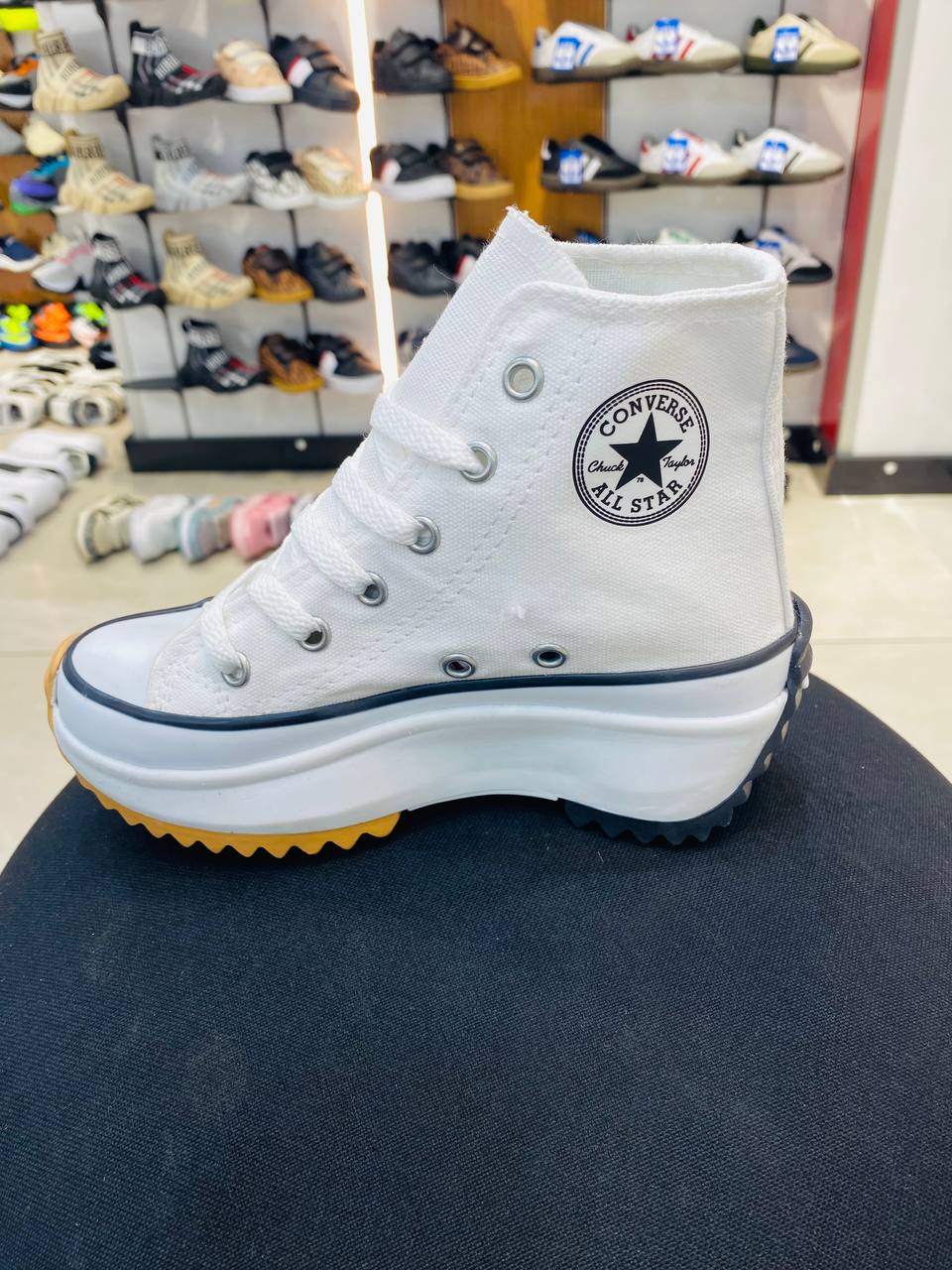 Platform Bilekli Kanvas Spor Ayakkabı