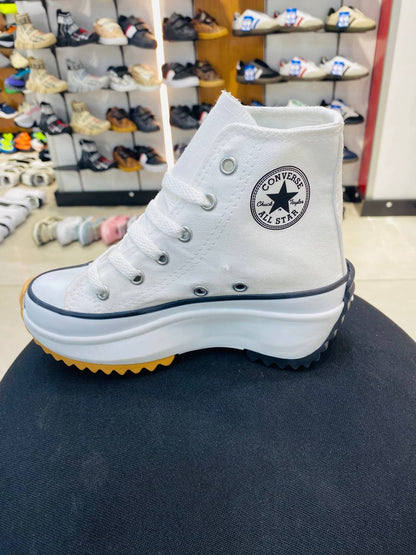 Platform Bilekli Kanvas Spor Ayakkabı
